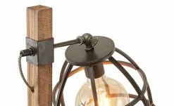 Stehleuchte, 1-flammig, Holz/ Metall schwarz -Innenleuchten Verkaufsladen 11684605 1 202001082240