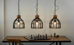 Pendelleuchte, 3-flammig, Metall schwarz -Innenleuchten Verkaufsladen 11684606 1 201912302233