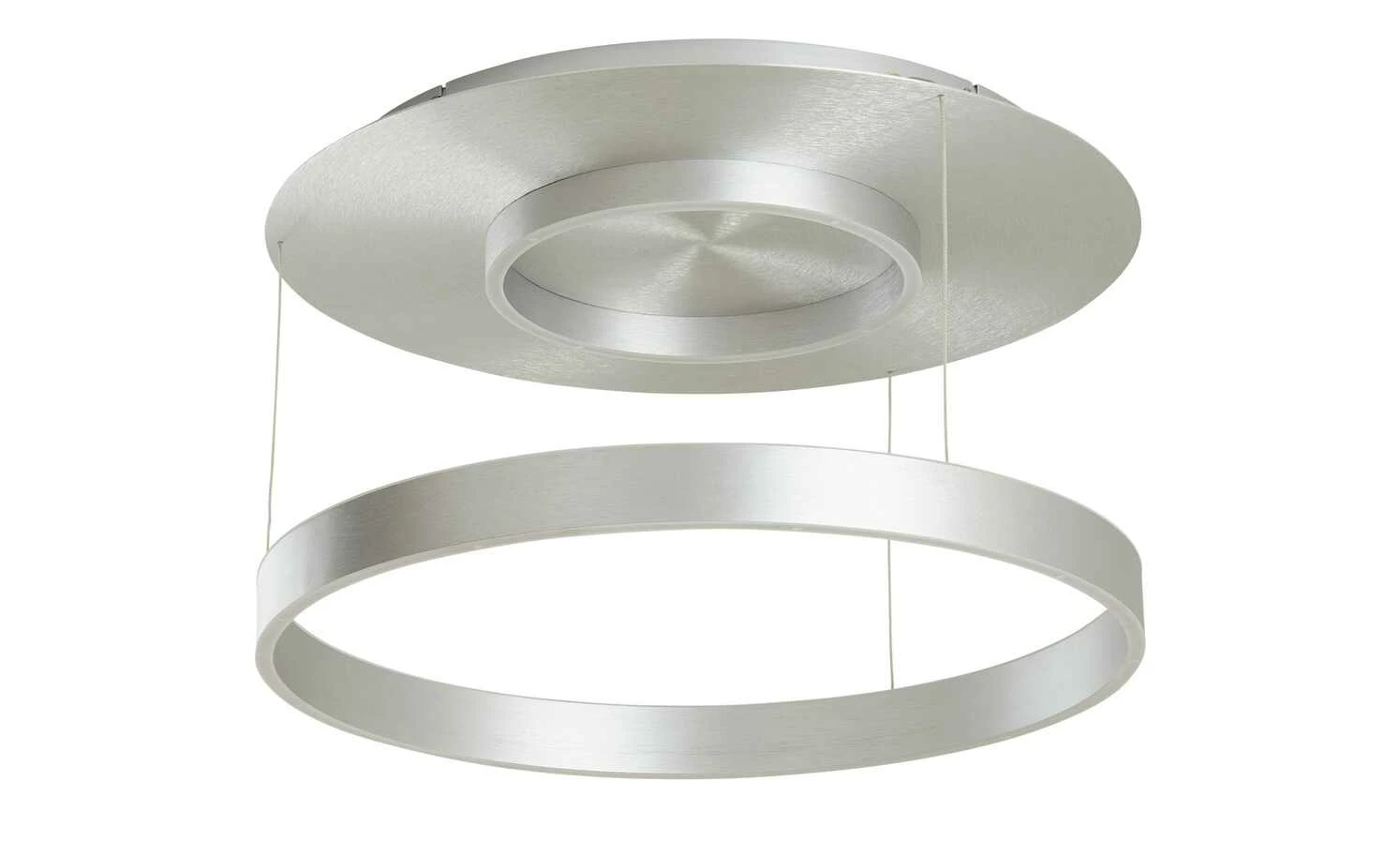 B-Leuchten LED-Deckenleuchte, Alu-matt, abgehangen 4 B-Leuchten LED-Deckenleuchte, Alu-matt, abgehangen – Bild 2