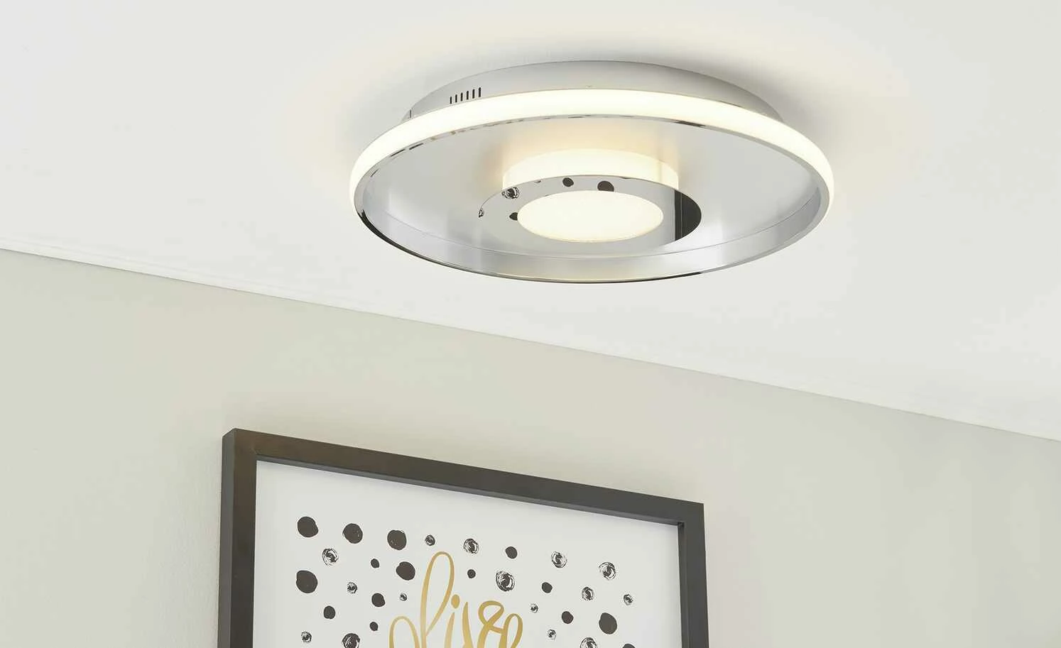 Fischer-Honsel LED-Deckenleuchte, chrom/alu 4 Fischer-Honsel LED-Deckenleuchte, chrom/alu – Bild 2