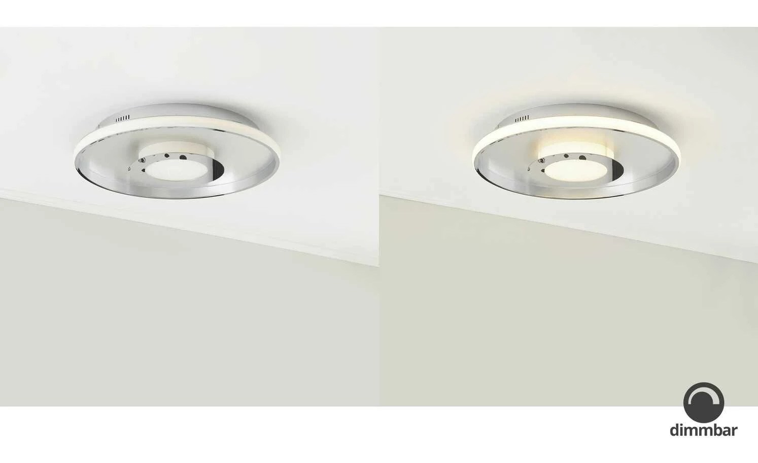 Fischer-Honsel LED-Deckenleuchte, chrom/alu 3 Fischer-Honsel LED-Deckenleuchte, chrom/alu