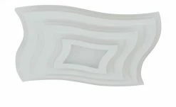 Fischer-Honsel LED-Deckenleuchte weiß ´quadratisch geschwungen` -Innenleuchten Verkaufsladen 11684926 2 202109231234