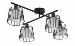 Deckenleuchte, 4-flammig, Draht/schwarz -Innenleuchten Verkaufsladen 11684956 4 202007080958