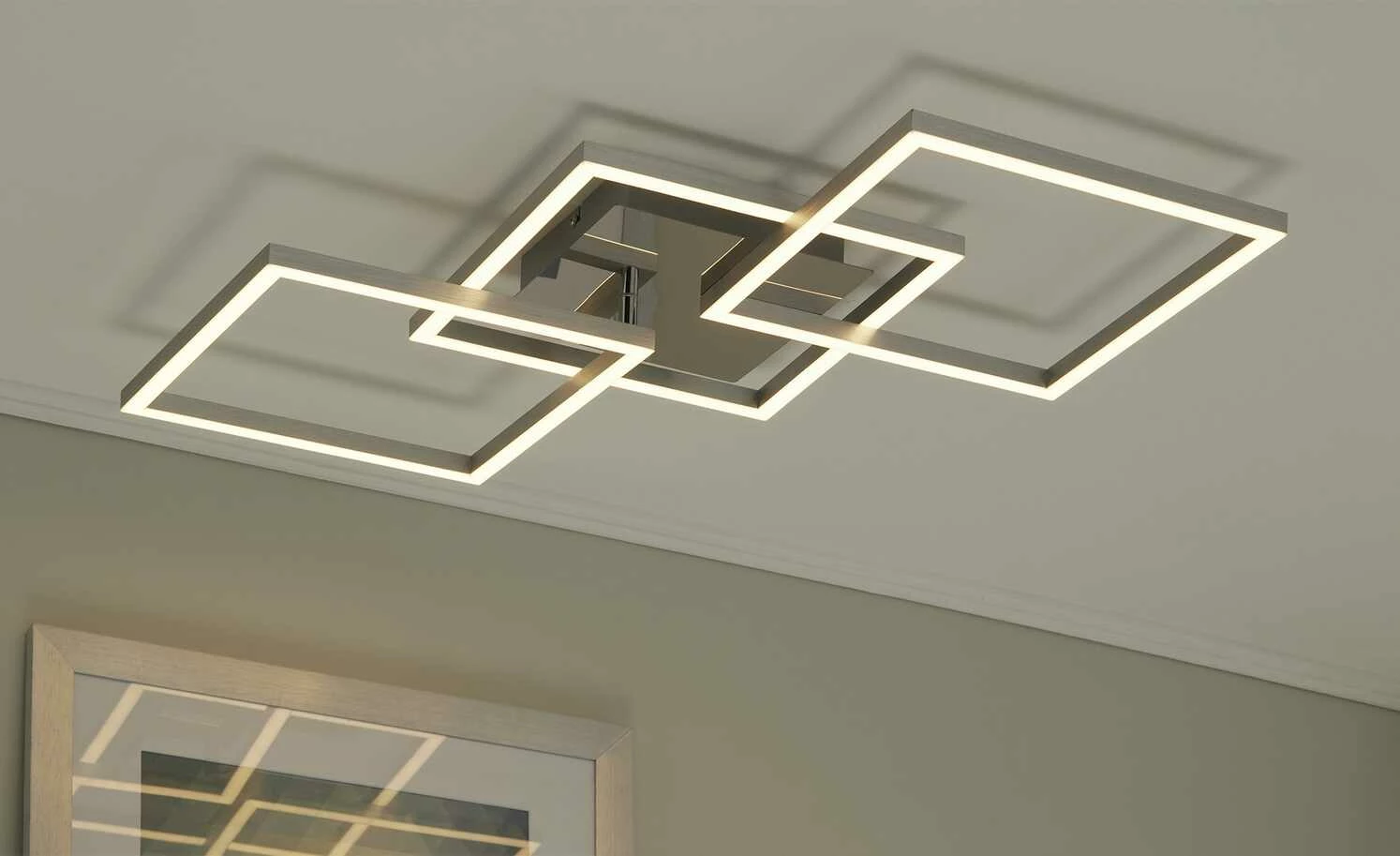 LED-Deckenleuchte, chrom 3 LED-Deckenleuchte, chrom