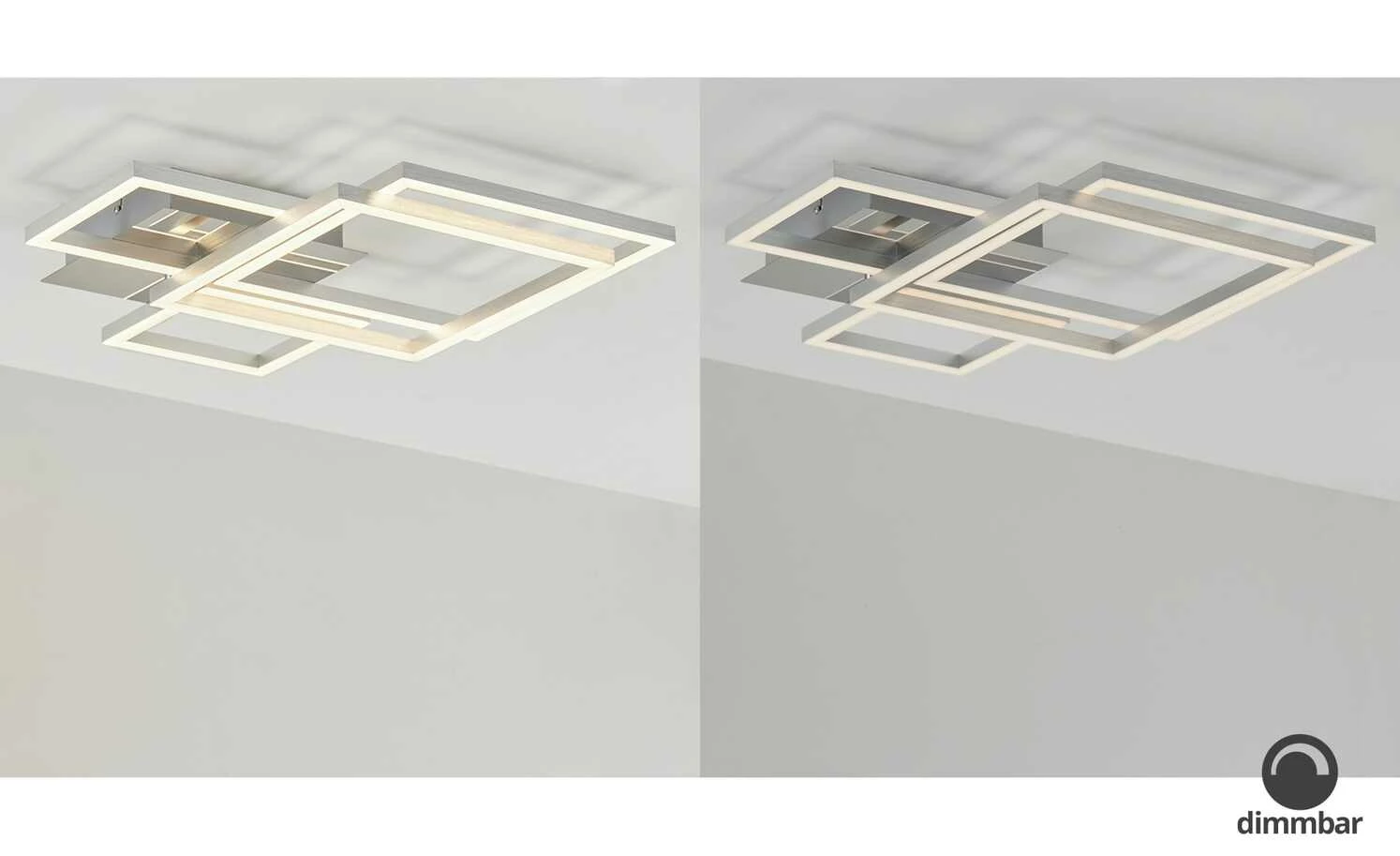 LED-Deckenleuchte, chrom/silberfarben 8 LED-Deckenleuchte, chrom/silberfarben – Bild 6