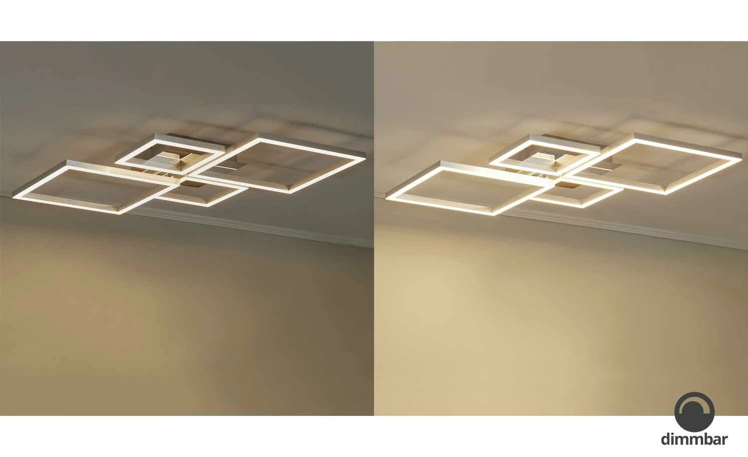 LED-Deckenleuchte, chrom/silberfarben 3 LED-Deckenleuchte, chrom/silberfarben