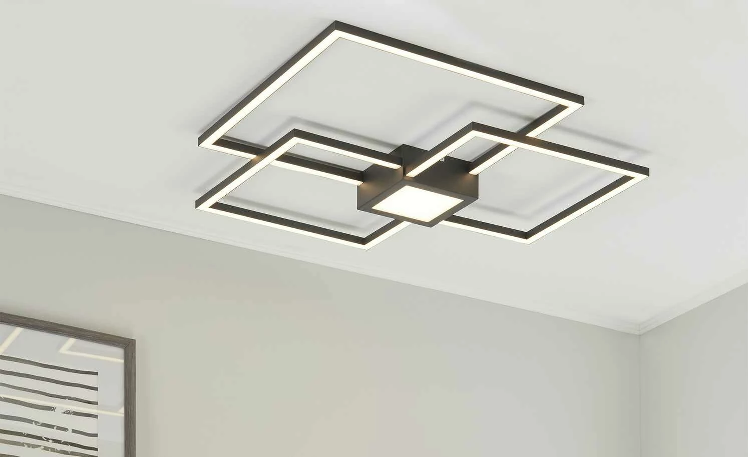 Trio LED-Deckenleuchte anthrazit | Schwarz 3 Trio LED-Deckenleuchte anthrazit | Schwarz