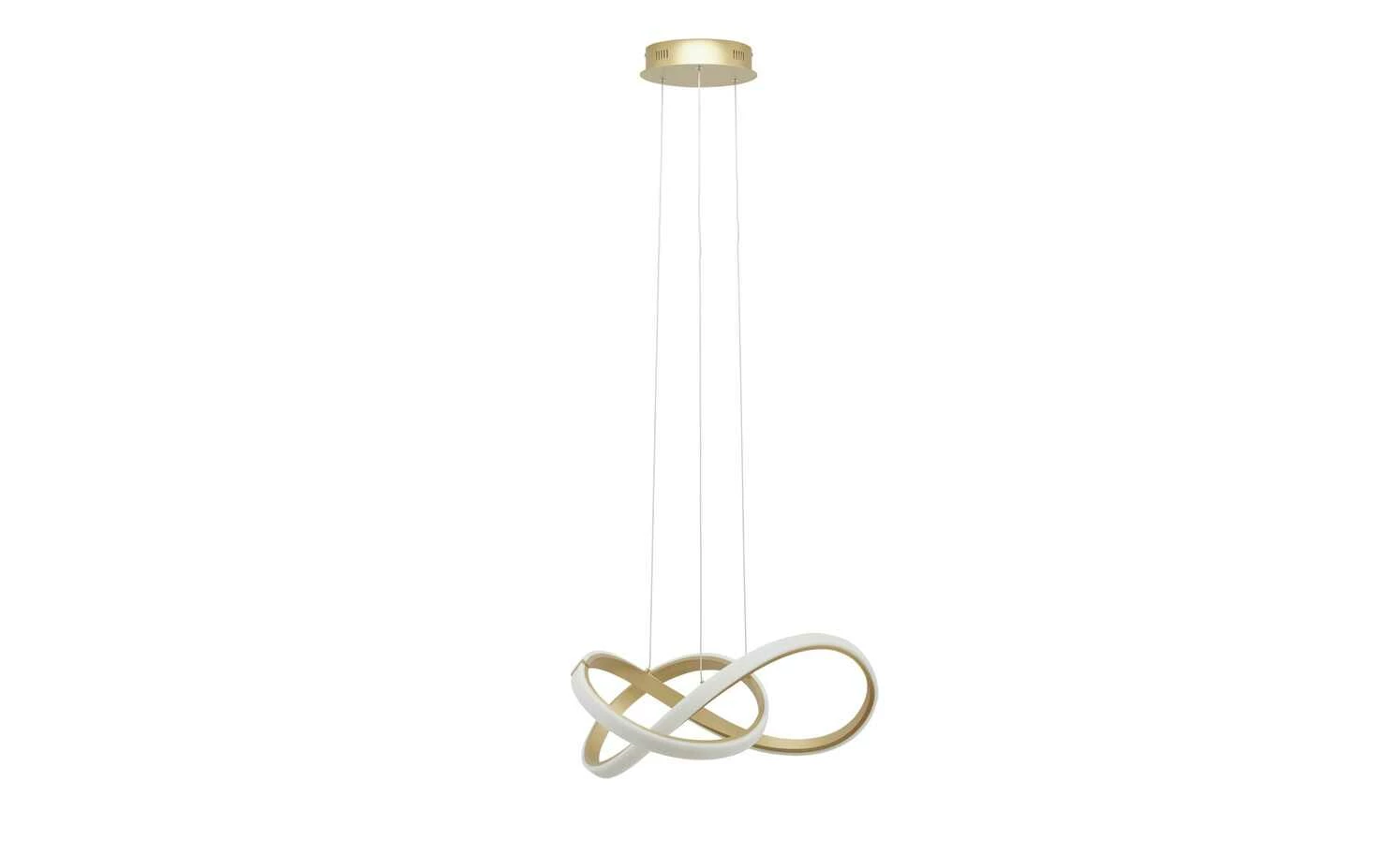 Wofi LED-Pendelleuchte, goldmatt, geschwungen 9 Wofi LED-Pendelleuchte, goldmatt, geschwungen – Bild 7