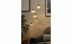 Wofi Pendelleuchte, 5-flammig, chrom