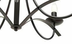 Kronleuchter, 5-flammig, schwarz/rostfarben -Innenleuchten Verkaufsladen 11685120 3 202007080952