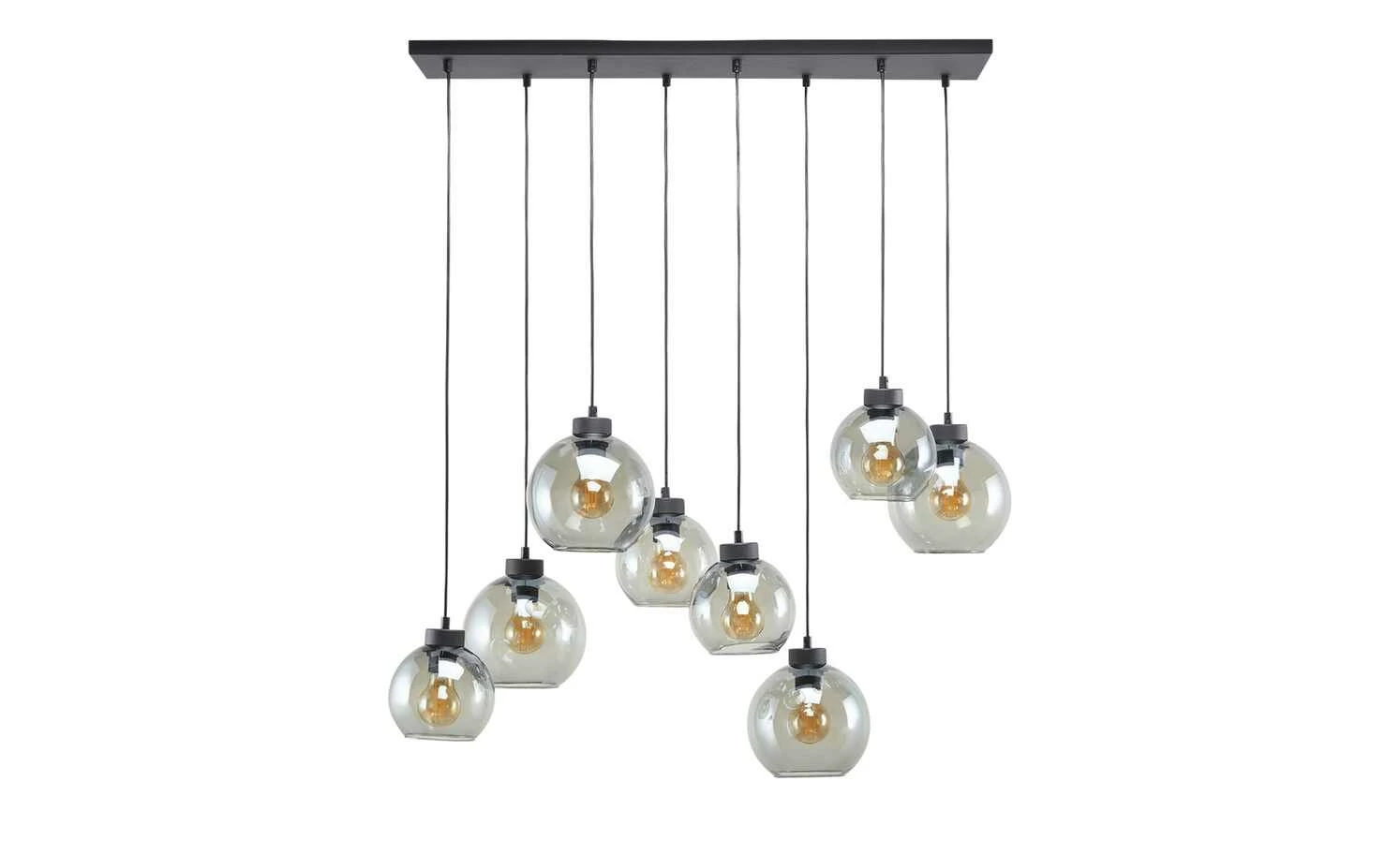 Pendelleuchte, 8-flammig, schwarz/graphitfarben 5 Pendelleuchte, 8-flammig, schwarz/graphitfarben – Bild 3