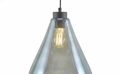 Pendelleuchte, 1-flammig, schwarz/Glas graphitfarben -Innenleuchten Verkaufsladen 11685133 2 202006091054