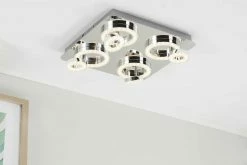 Paul Neuhaus Smart Home-Deckenleuchte, 4-flammig, chrom -Innenleuchten Verkaufsladen 11685179 7 202001302236