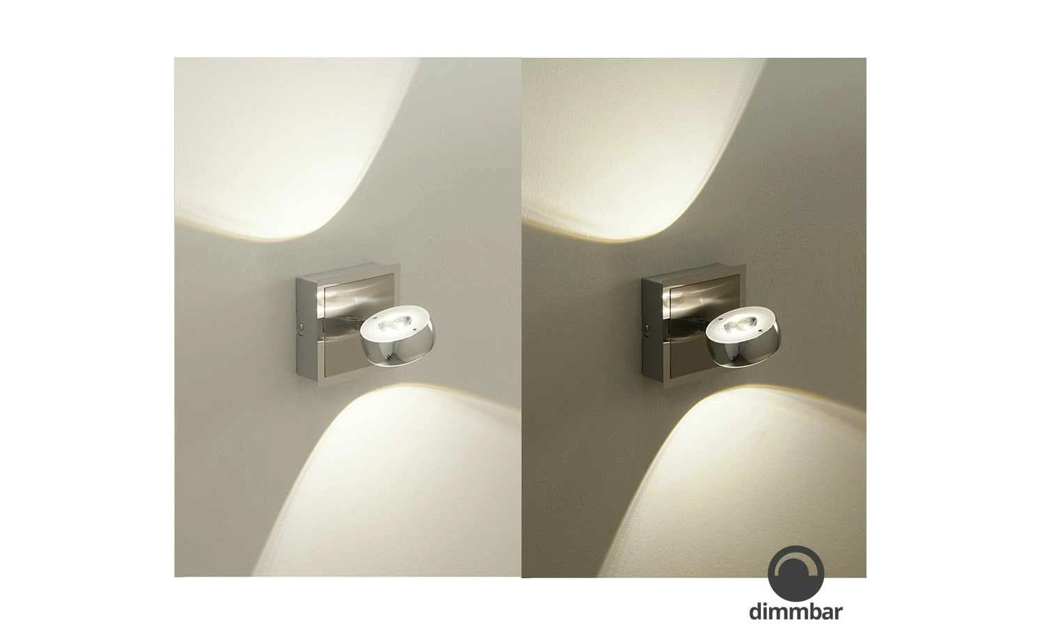 Paul Neuhaus Smart Home-Wandleuchte, 2-flammig, Nickel matt 3 Paul Neuhaus Smart Home-Wandleuchte, 2-flammig, Nickel matt