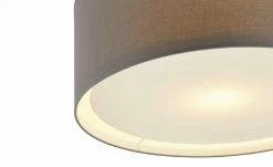 Deckenleuchte, 1-flammig, Stoffschirm grau -Innenleuchten Verkaufsladen 11685229 1 202006091056