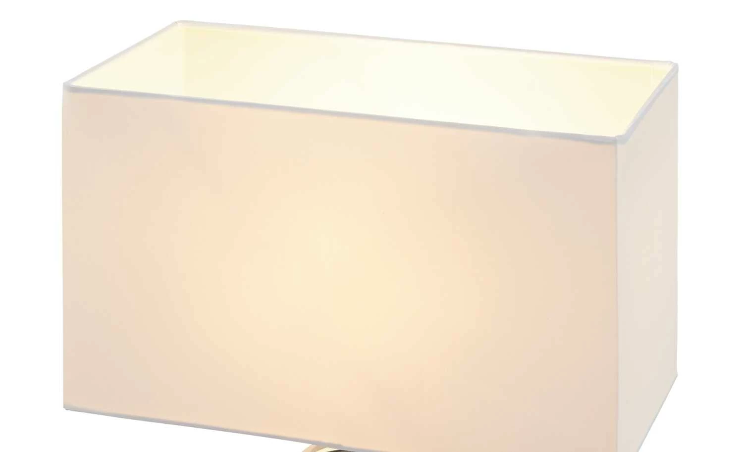 KHG Tischleuchte, 1-flammig, chrom, Stoffschirm eckig 8 KHG Tischleuchte, 1-flammig, chrom, Stoffschirm eckig – Bild 6