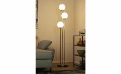 Meisterleuchten Stehleuchte, 3-flammig, Nickel-matt