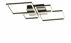 KHG LED-Deckenleuchte, 4-flammig, schwarz/chrom -Innenleuchten Verkaufsladen 11685299 1 202007080957