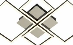 KHG LED-Deckenleuchte, 4-flammig, schwarz/chrom -Innenleuchten Verkaufsladen 11685299 5 202007080957