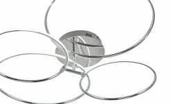 KHG LED-Deckenleuchte, 4-flammig, chrom `Ringe´ -Innenleuchten Verkaufsladen 11685308 2 202006091055