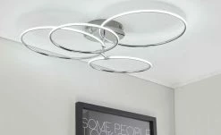 KHG LED-Deckenleuchte, 4-flammig, chrom `Ringe´ -Innenleuchten Verkaufsladen 11685308 3 202006091055