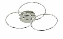 KHG LED-Deckenleuchte, 3-flammig, chrom `Ringe´ 8 KHG LED-Deckenleuchte, 3-flammig, chrom `Ringe´ -Innenleuchten Verkaufsladen 11685309 1 202006091056