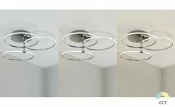 KHG LED-Deckenleuchte, 3-flammig, chrom `Ringe´ 7 KHG LED-Deckenleuchte, 3-flammig, chrom `Ringe´ -Innenleuchten Verkaufsladen 11685309 2 202006091056