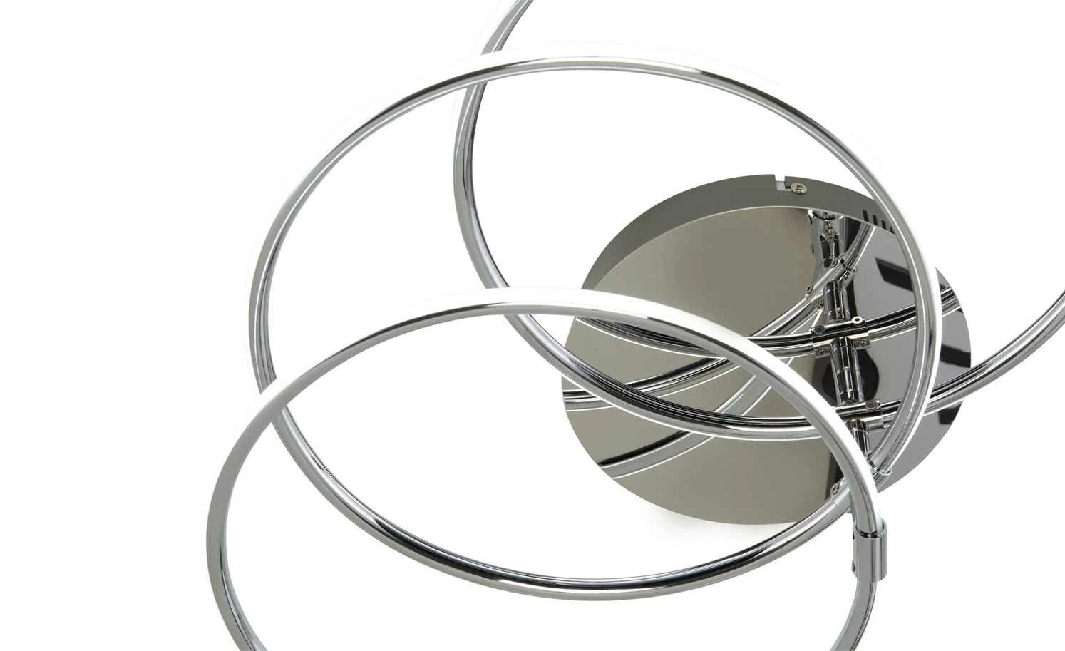 KHG LED-Deckenleuchte, 3-flammig, chrom `Ringe´ 6 KHG LED-Deckenleuchte, 3-flammig, chrom `Ringe´ – Bild 4