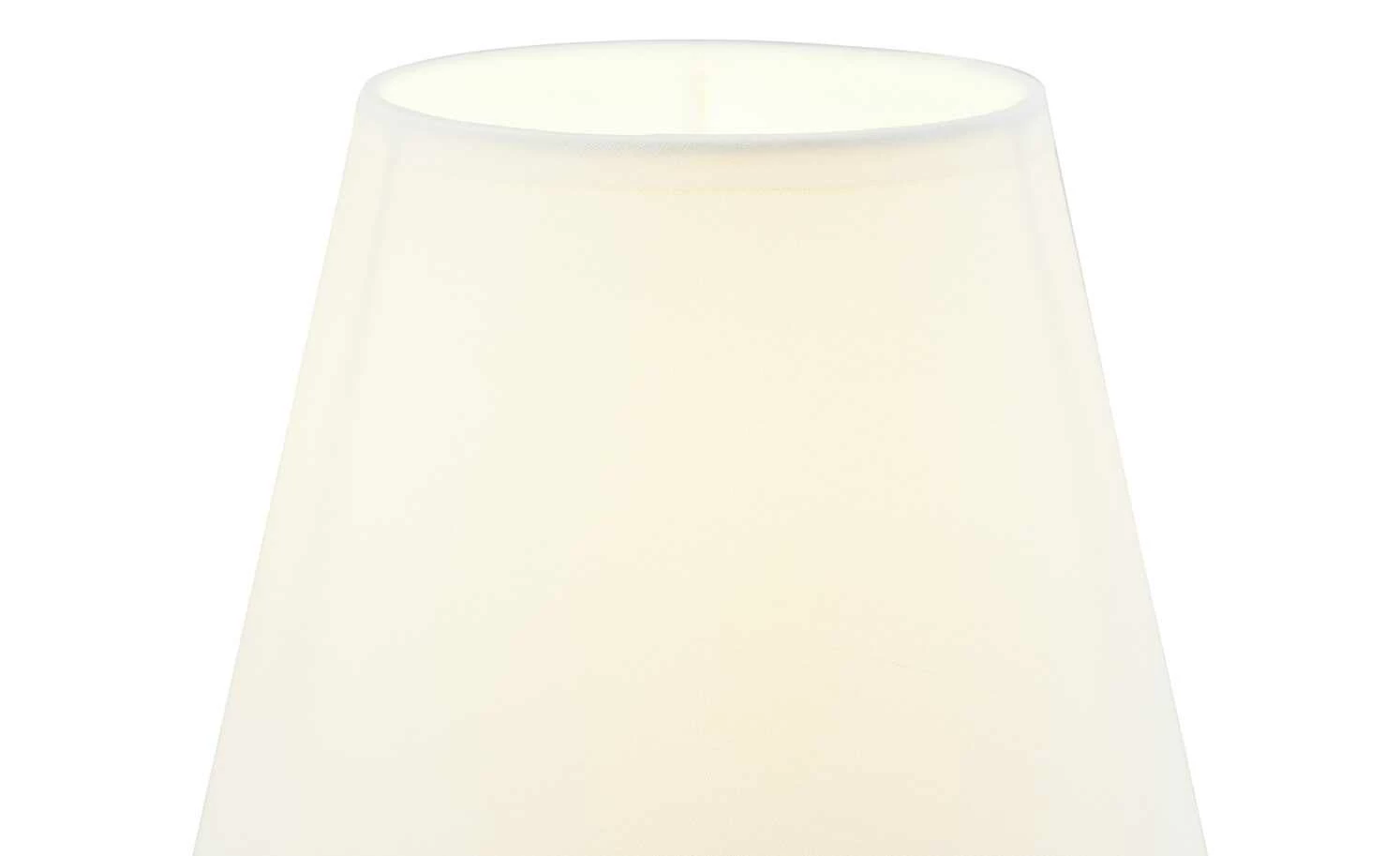KHG Tischleuchte, 1-flammig, Stoffschirm weiß 6 KHG Tischleuchte, 1-flammig, Stoffschirm weiß – Bild 4