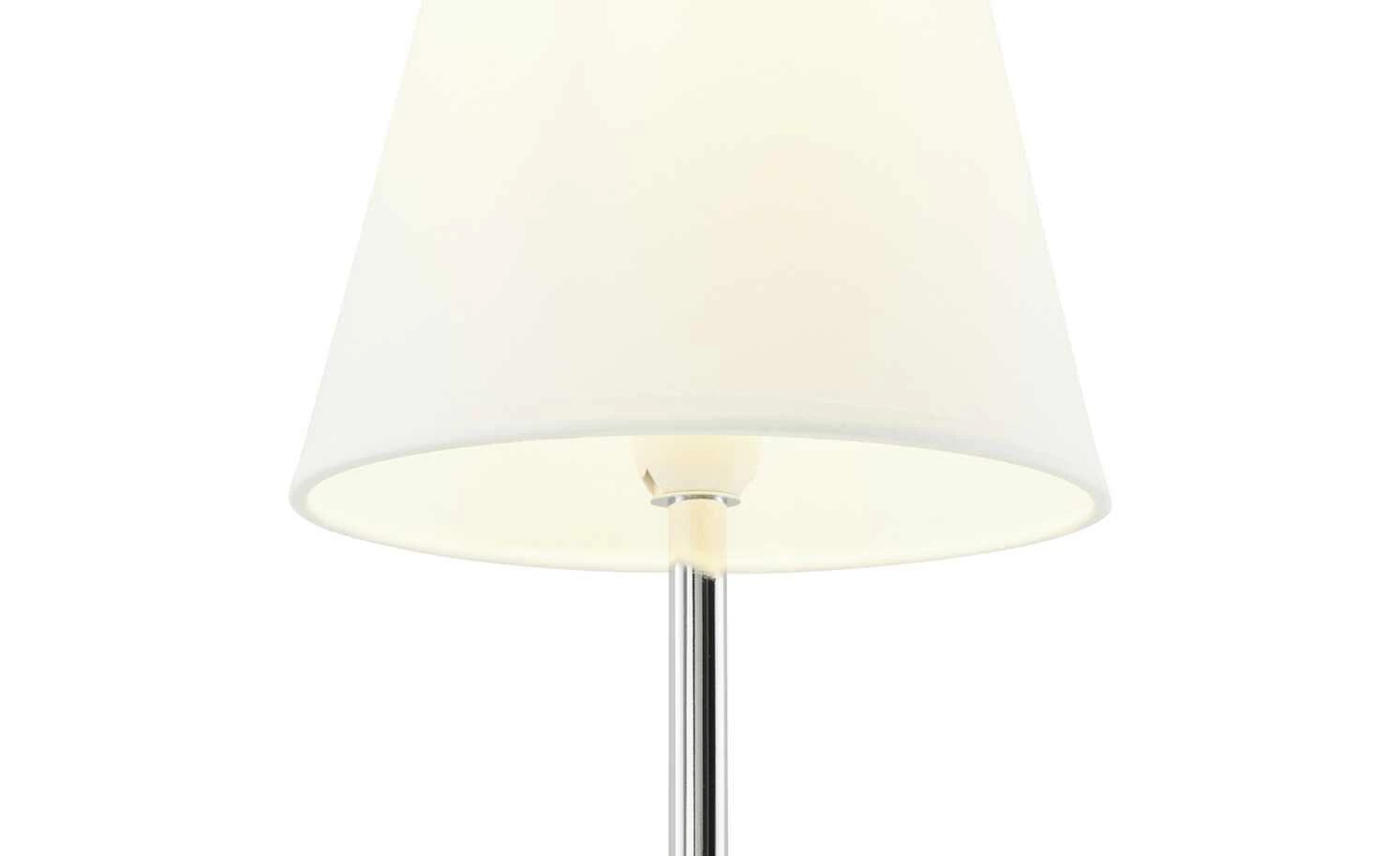 KHG Tischleuchte, 1-flammig, Stoffschirm weiß 7 KHG Tischleuchte, 1-flammig, Stoffschirm weiß – Bild 5