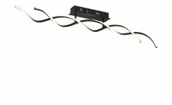 Meisterleuchten LED-Deckenleuchte, 2-flamiig, schwarz `gedreht´ -Innenleuchten Verkaufsladen 11685329 3 202103021436