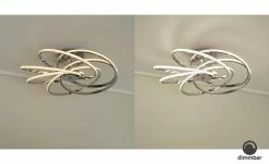 Meisterleuchten LED-Deckenleuchte, 6-flammig, chrom `gedreht´