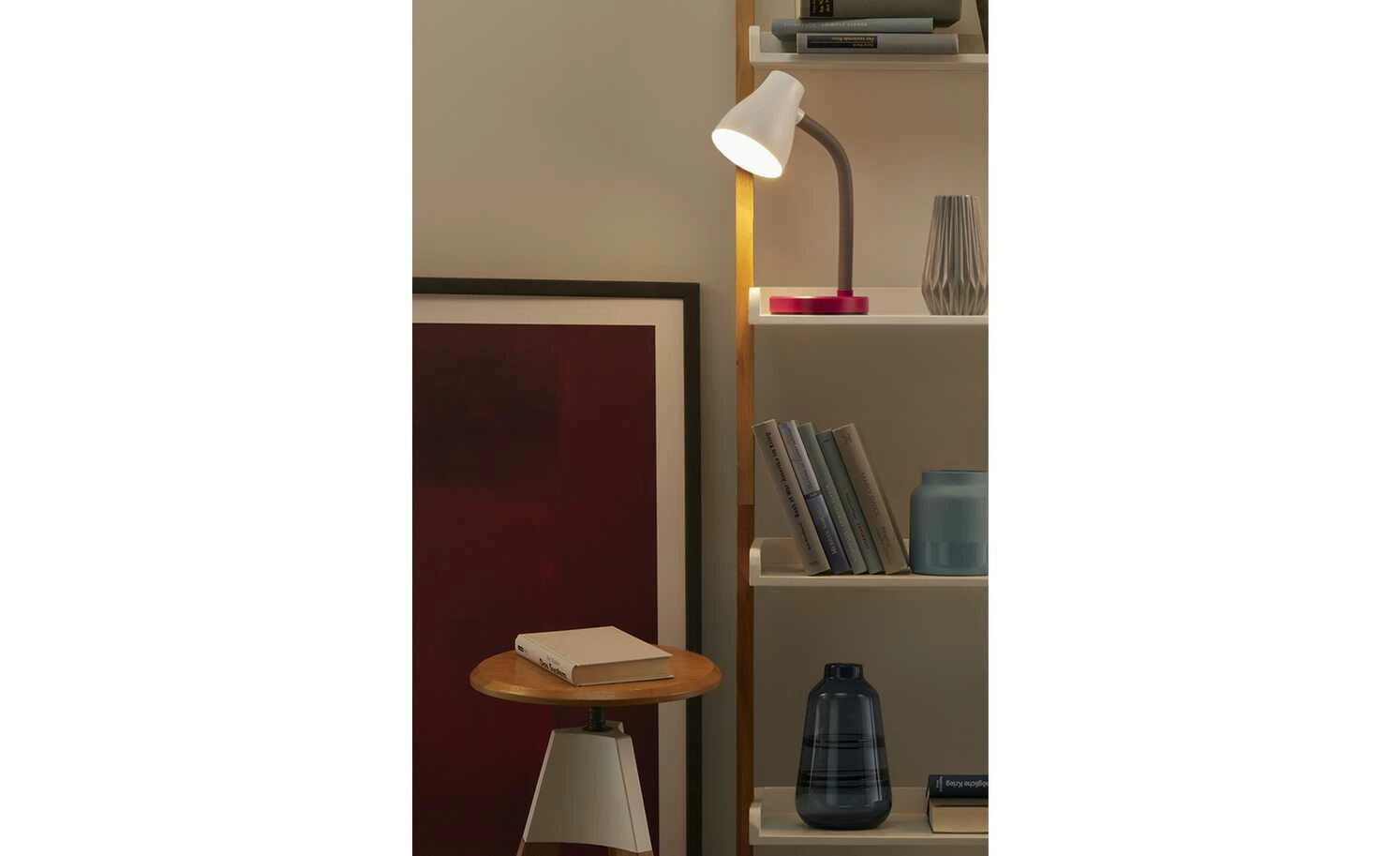 KHG Tischleuchte, 1-flammig, pink/weiß 3 KHG Tischleuchte, 1-flammig, pink/weiß