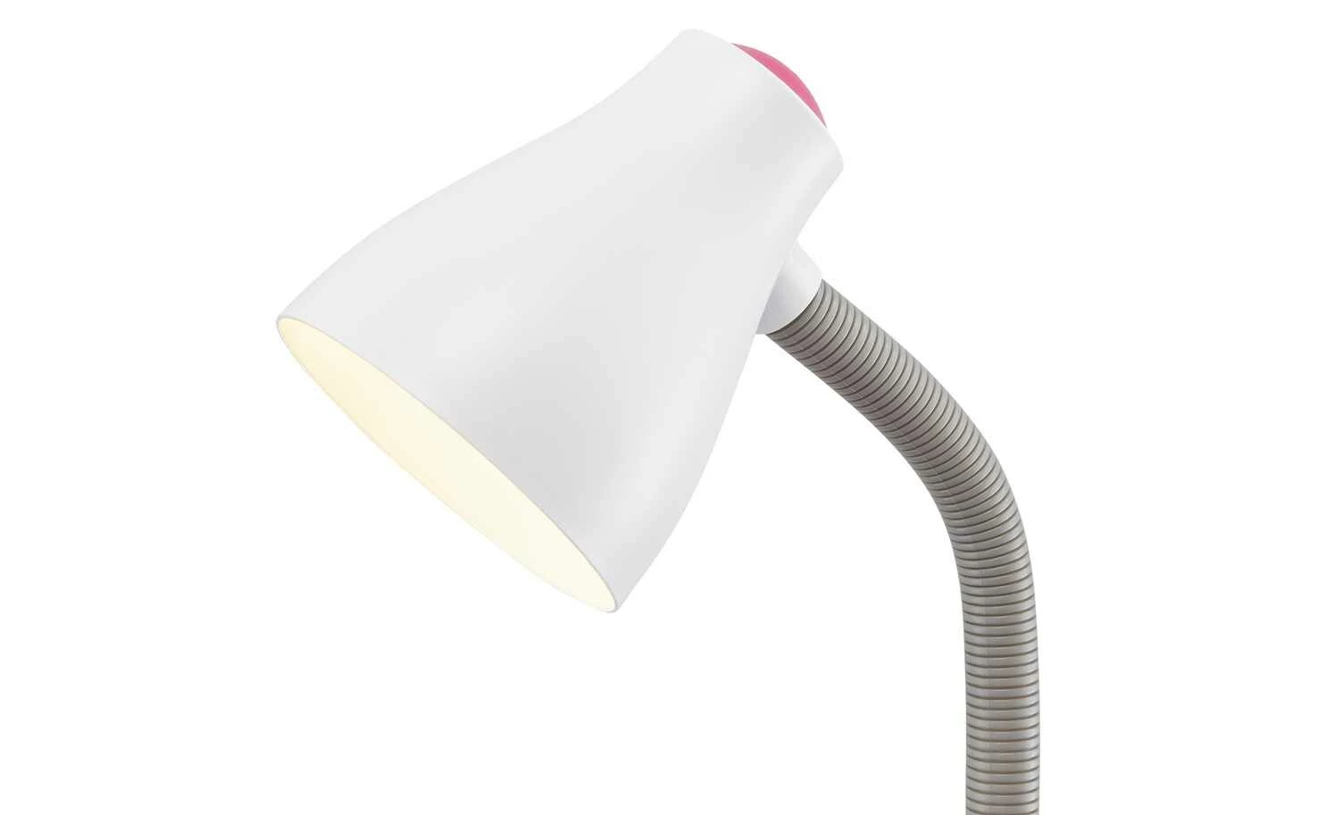 KHG Tischleuchte, 1-flammig, pink/weiß 7 KHG Tischleuchte, 1-flammig, pink/weiß – Bild 5