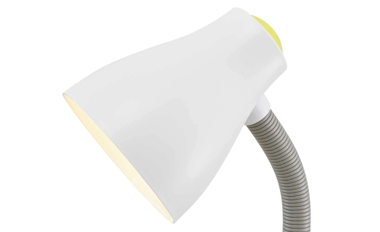 KHG Tischleuchte, 1-flammig, gelb/weiß 6 KHG Tischleuchte, 1-flammig, gelb/weiß – Bild 4