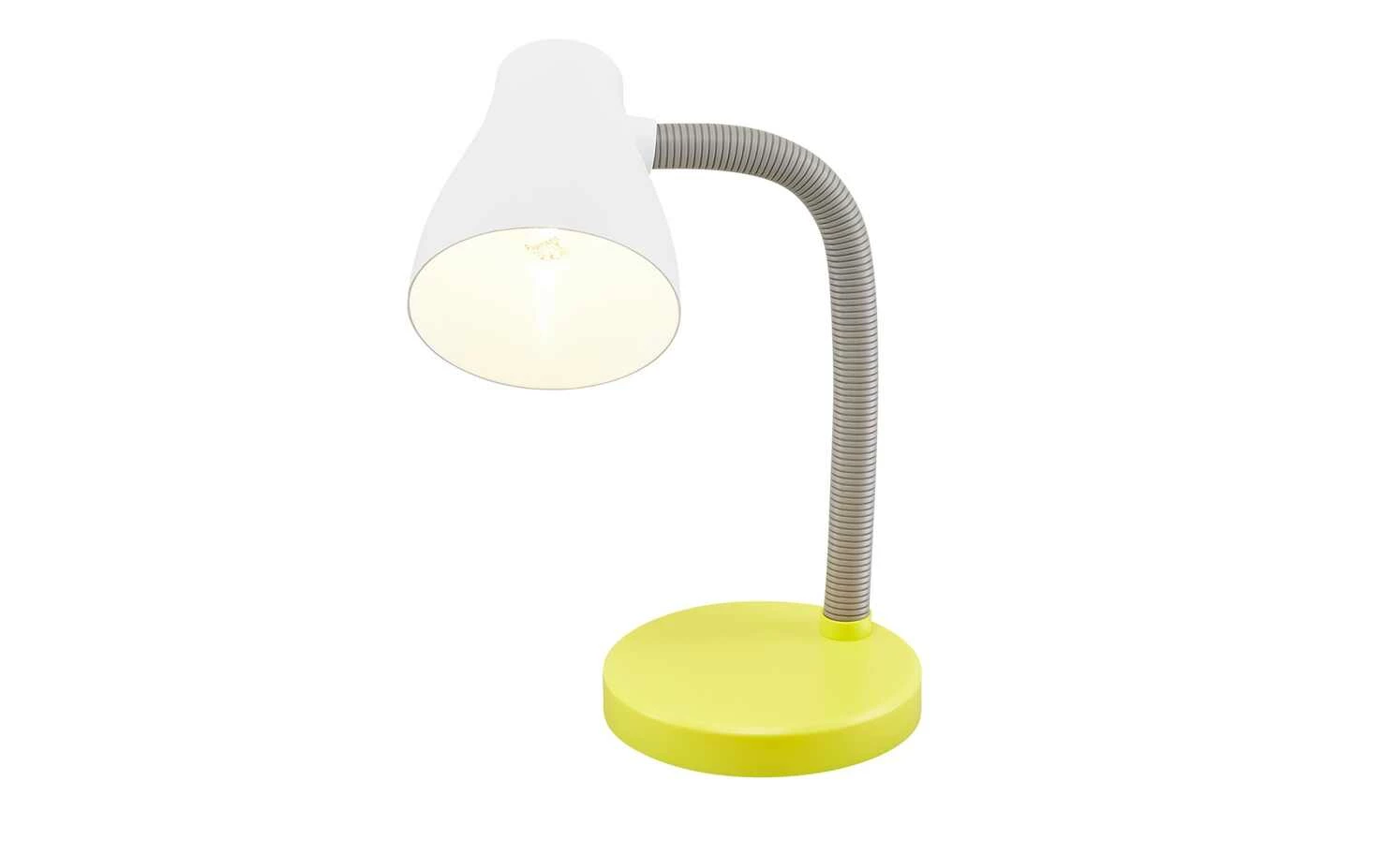 KHG Tischleuchte, 1-flammig, gelb/weiß 9 KHG Tischleuchte, 1-flammig, gelb/weiß – Bild 7