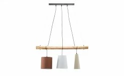 Paul Neuhaus Pendelleuchte, 3-flammig, Holz/Stoffschirme -Innenleuchten Verkaufsladen 11685448 2 202002262236