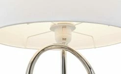 KHG Keramik-Tischleuchte, 1-flammig, weiß/chromfarben -Innenleuchten Verkaufsladen 11685464 4 202010200110