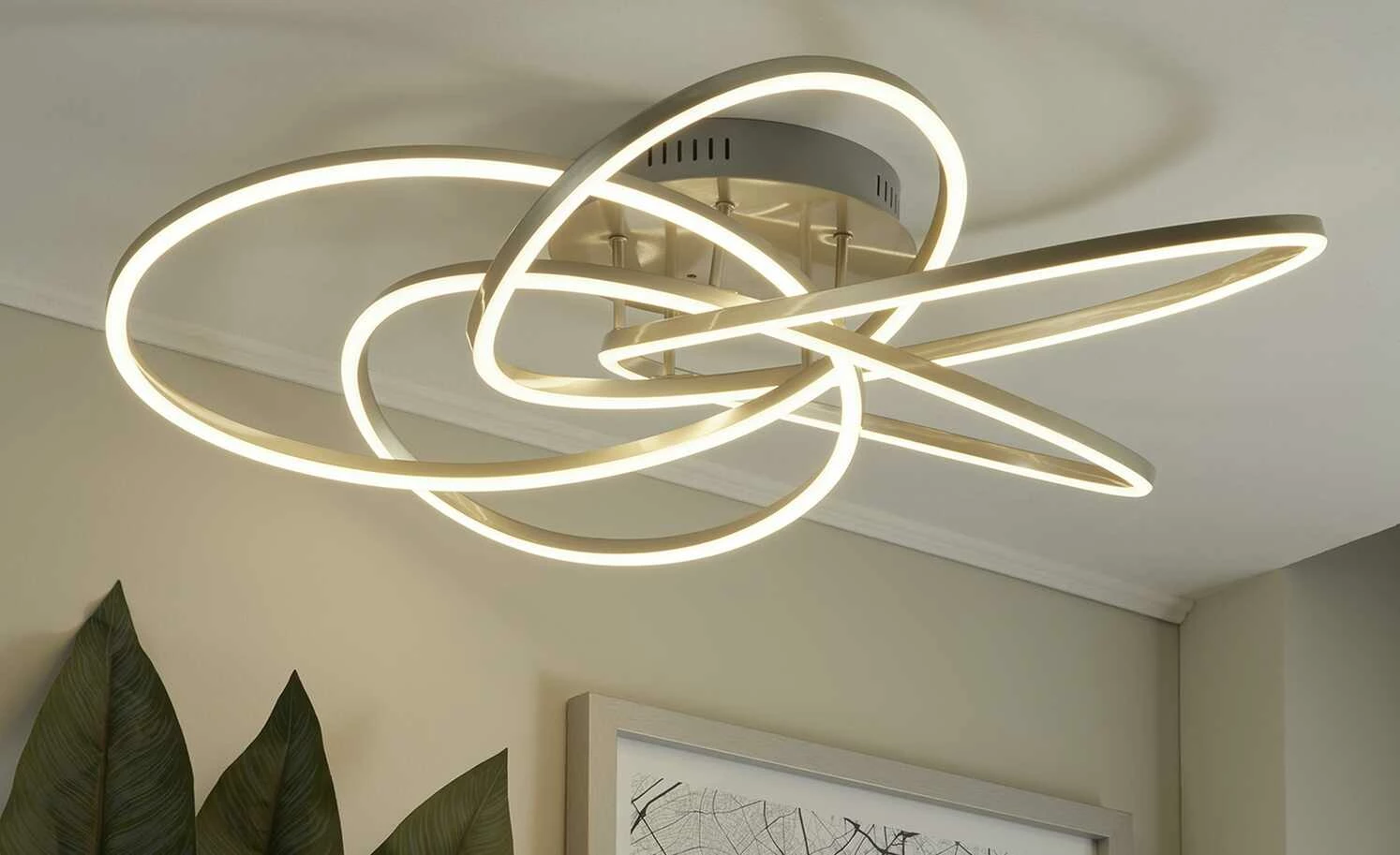 Meisterleuchten LED-Deckenleuchte, Nickel-matt 4 Meisterleuchten LED-Deckenleuchte, Nickel-matt – Bild 2