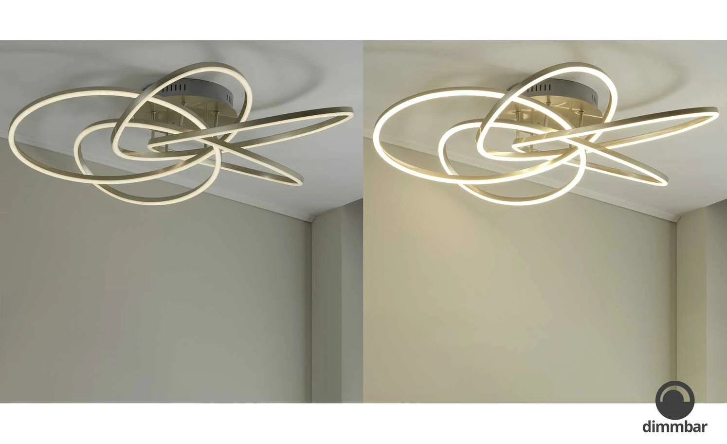 Meisterleuchten LED-Deckenleuchte, Nickel-matt 3 Meisterleuchten LED-Deckenleuchte, Nickel-matt