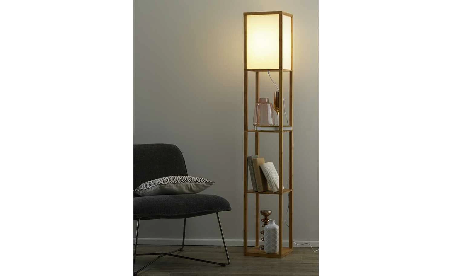 KHG Bambus-Stehleuchte, 1-flammig Bambus-Gestell 3 KHG Bambus-Stehleuchte, 1-flammig Bambus-Gestell