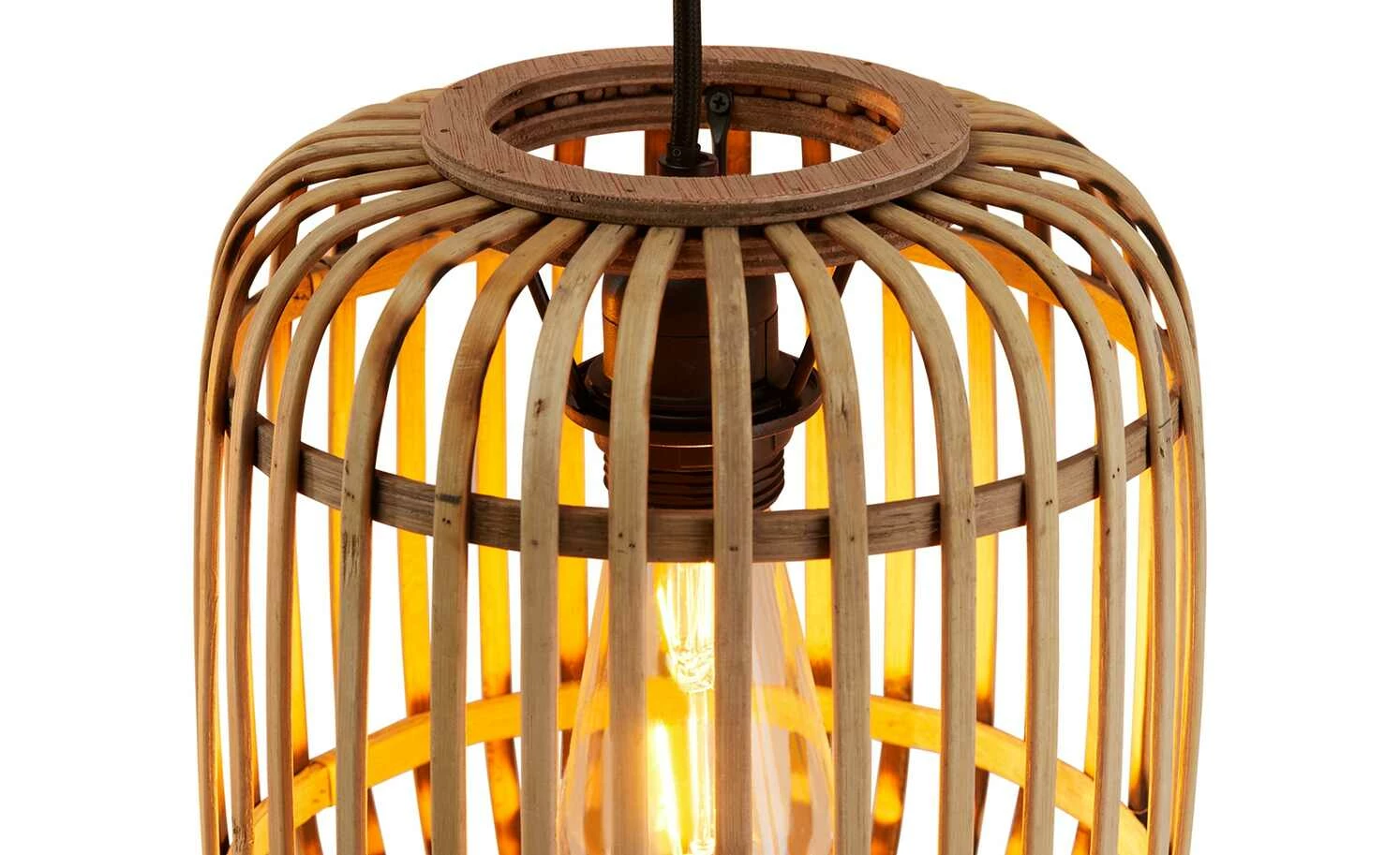 Pendelleuchte 3-flammig, Bambusschirm 6 Pendelleuchte 3-flammig, Bambusschirm – Bild 4