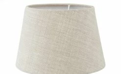 Tischleuchte, 1-flammig, Stoffschirm grau `klein´ | 33|cm -Innenleuchten Verkaufsladen 11685733 2 202008202250