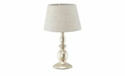 Tischleuchte, 1-flammig, Stoffschirm grau `klein´ | 33|cm -Innenleuchten Verkaufsladen 11685733 6 202008202250