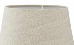 Tischleuchte, 1-flammig, Stoffschirm grau `mittel´ | 41|cm -Innenleuchten Verkaufsladen 11685734 3 202008202250