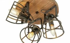 Deckenleuchte, 3-flammig, Holz/Metall -Innenleuchten Verkaufsladen 11685738 3 202009112239