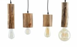 Pendelleuchte, 4-flammig, Eukalyptus-Holz -Innenleuchten Verkaufsladen 11685744 2 202101082255