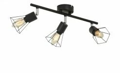 Deckenstrahler, 3-flammig, Draht schwarz -Innenleuchten Verkaufsladen 11685748 2 202012032239