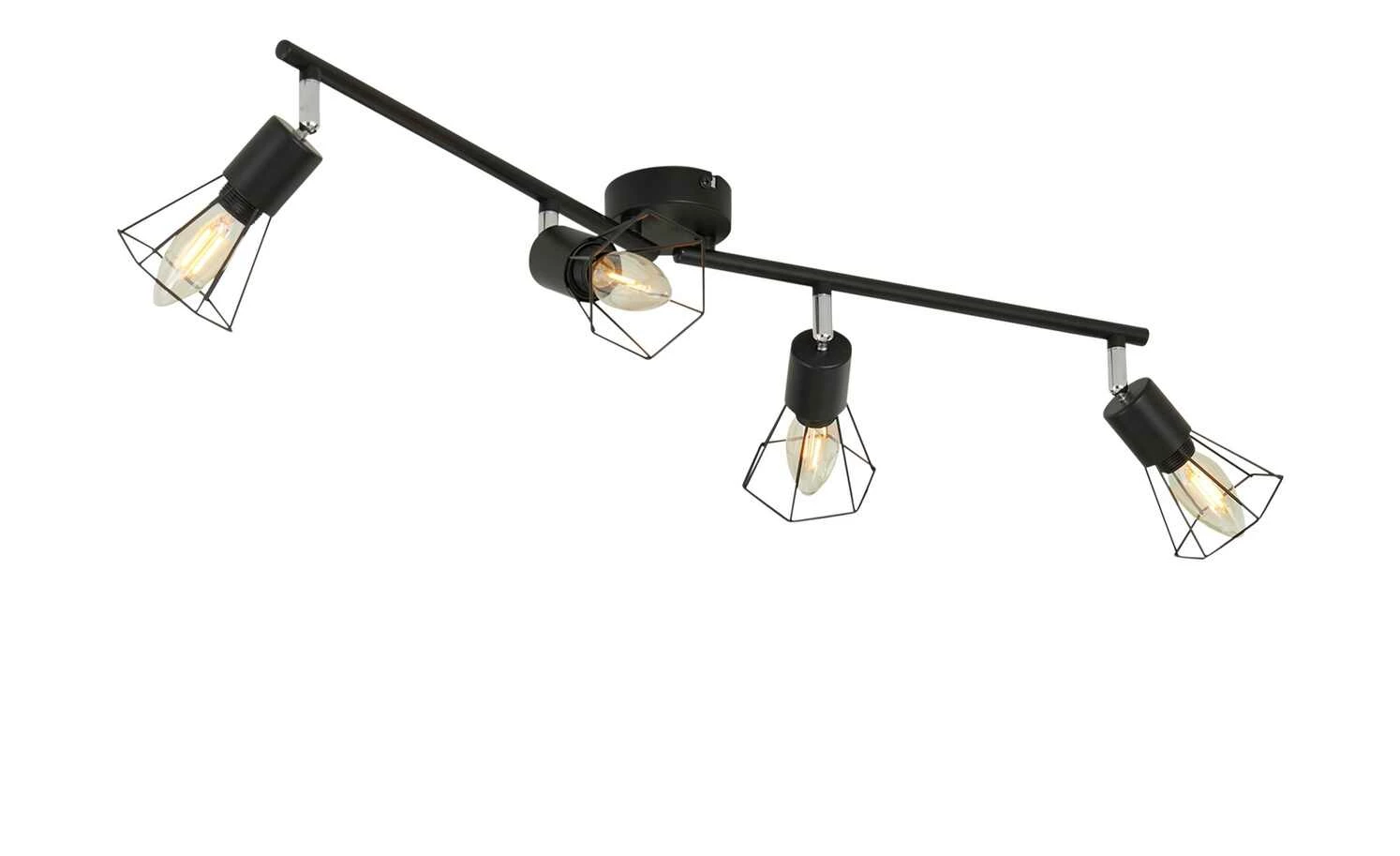 Deckenstrahler, 4-flammig, Draht schwarz 5 Deckenstrahler, 4-flammig, Draht schwarz – Bild 3