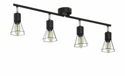 Deckenstrahler, 4-flammig, Draht schwarz 12 Deckenstrahler, 4-flammig, Draht schwarz -Innenleuchten Verkaufsladen 11685749 3 202012032240